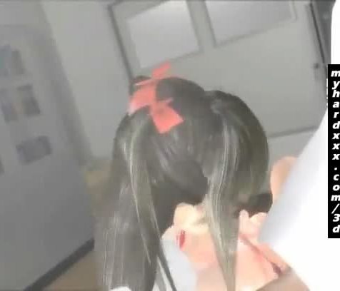 Hot 3D Hentai Schoolgirl Gives Titjob